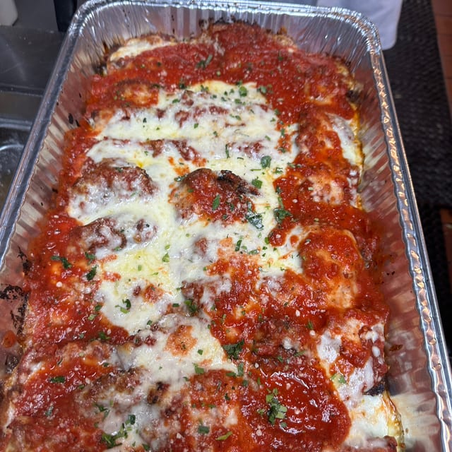 Eggplant Parmigiana Full Tray.