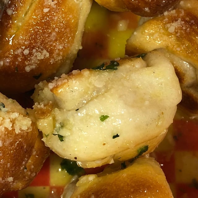 Garlic Knots by the Dozen.