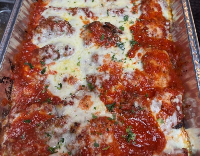 Eggplant Parmigiana Half Tray.