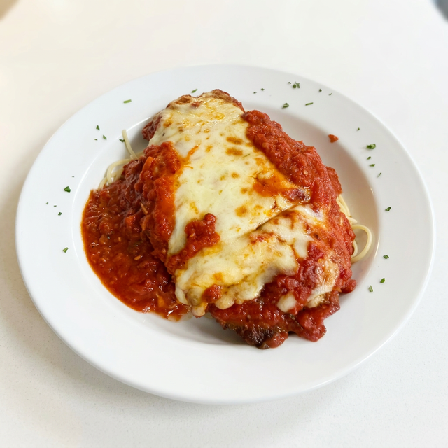 Veal Parmigiana.