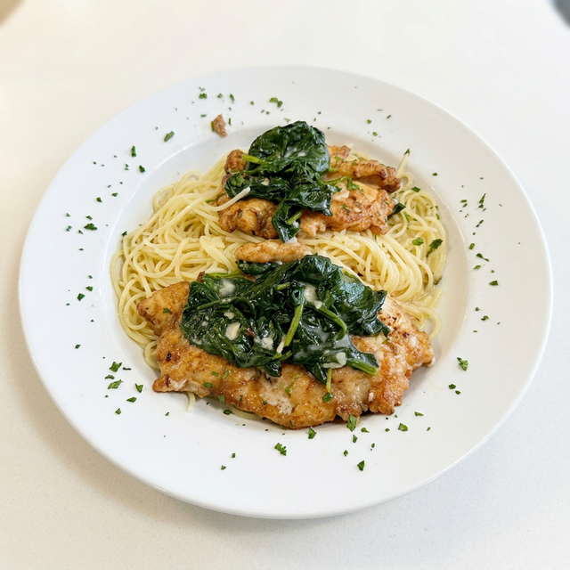 Chicken Florentine.