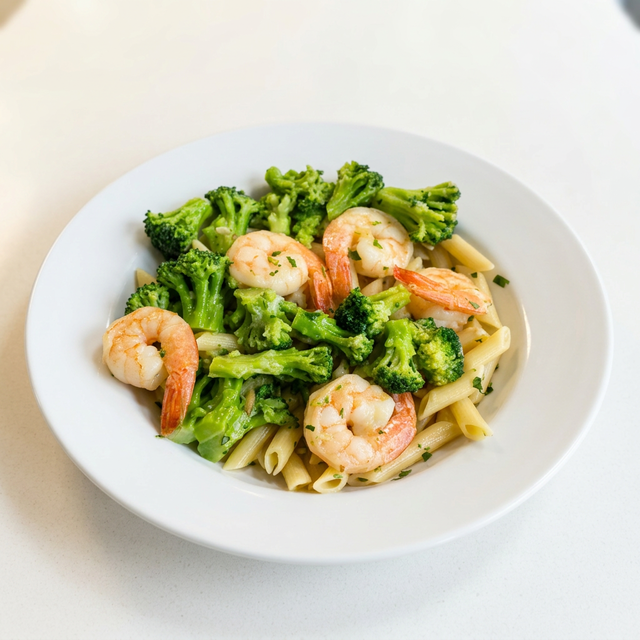 Shrimp & Broccoli.