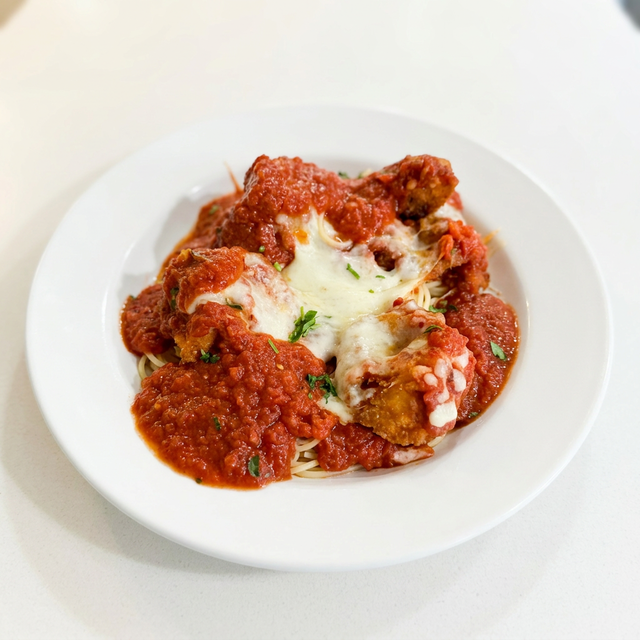 Shrimp Parmigiana.