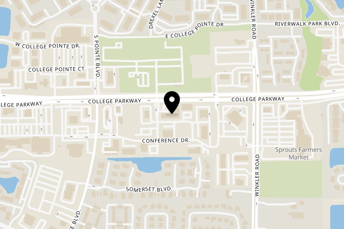 Map showing the location of Citrola's on 8841 College Pkwy in Fort Myers